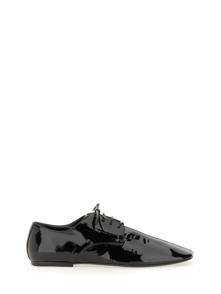 SHINY LEATHER LACE-UP SHOE