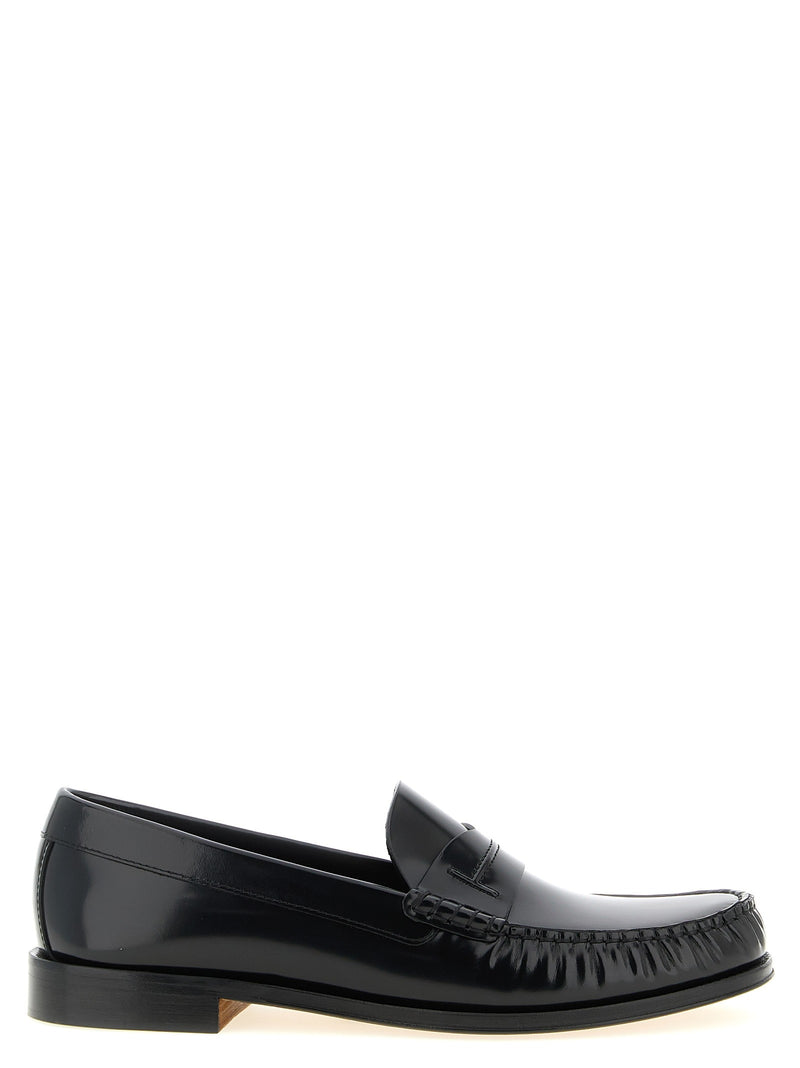 Shiny leather loafers