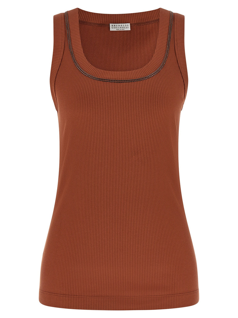 'Shiny Trim' top