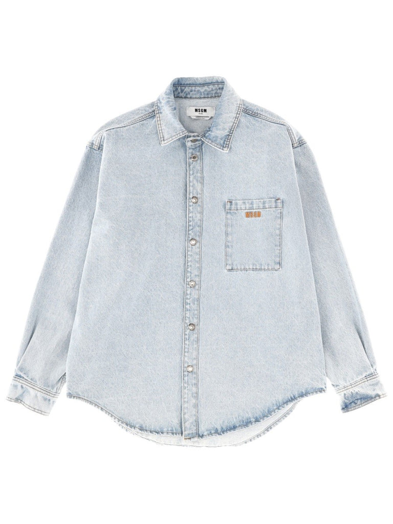 SHIRT WITH EMBROIDERED LOGO