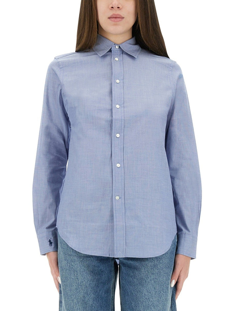 SHIRT WITH EMBROIDERED LOGO