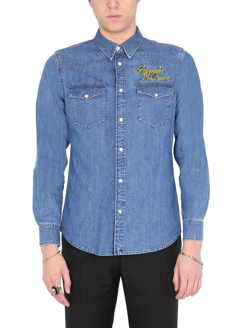 SHIRT WITH EMBROIDERED LOGO