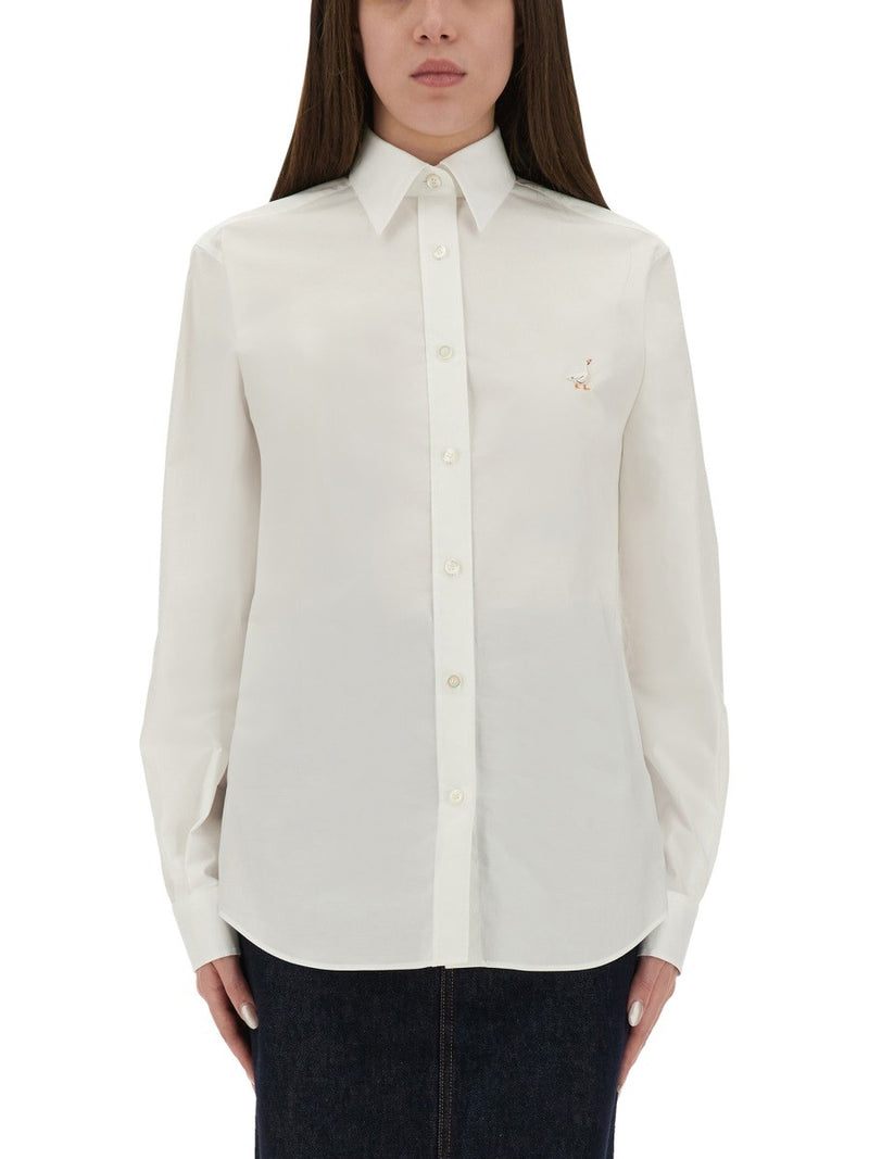SHIRT WITH "GOOSE" EMBROIDERY