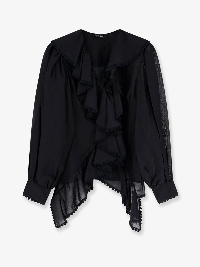 Shirt with rouches