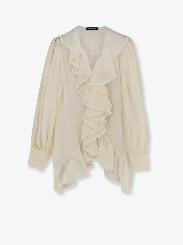 Shirt with rouches