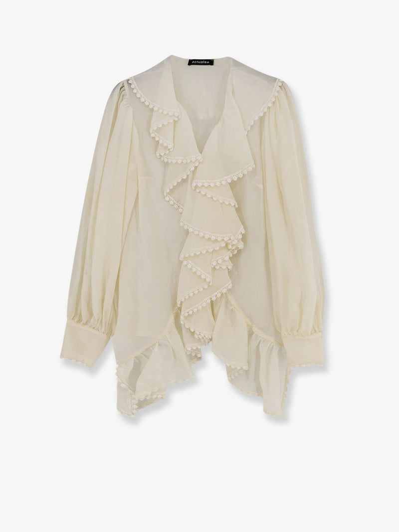 Shirt with rouches