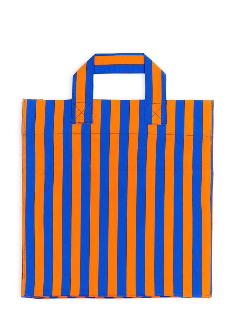 SHOPPER BAG WITH STRIPED PATTERN