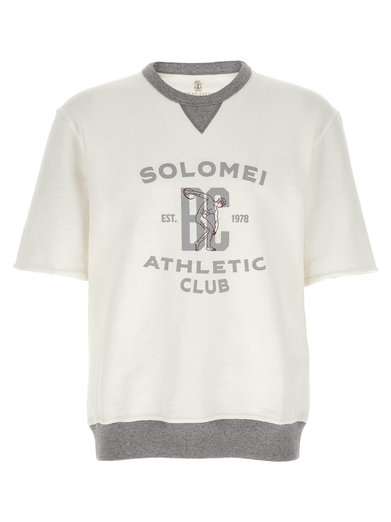 Short sleeved sweatshirt