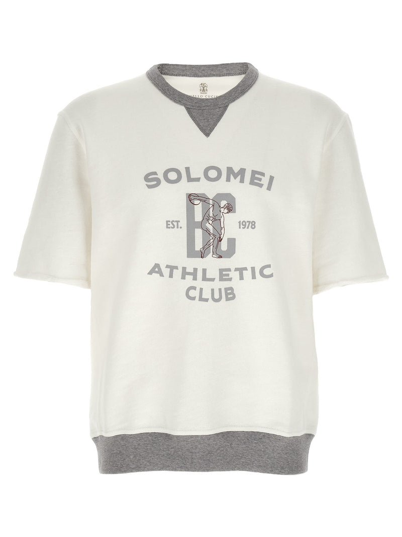 Short sleeved sweatshirt