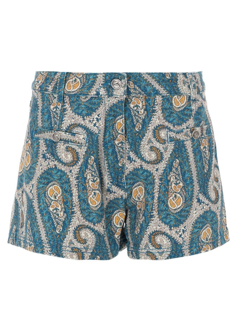 SHORTS CON STAMPA PAISLEY