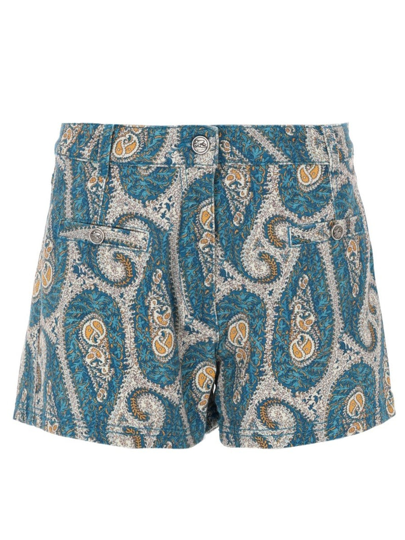 SHORTS CON STAMPA PAISLEY
