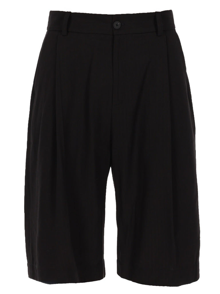 SHORTS IN COTONE MISTO LINO