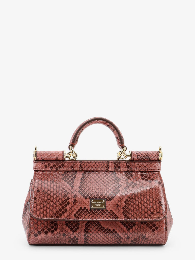 Sicily shiny python mini handbag