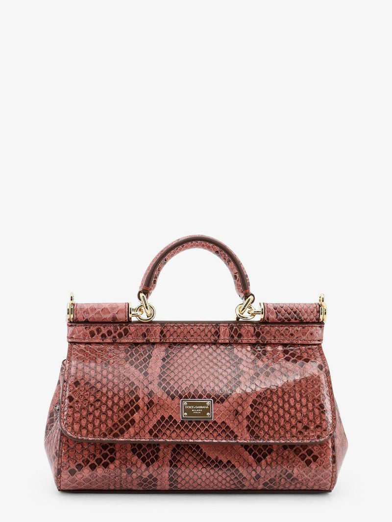 Sicily shiny python mini handbag