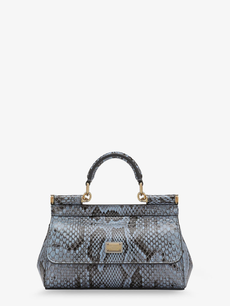 Sicily shiny python mini handbag