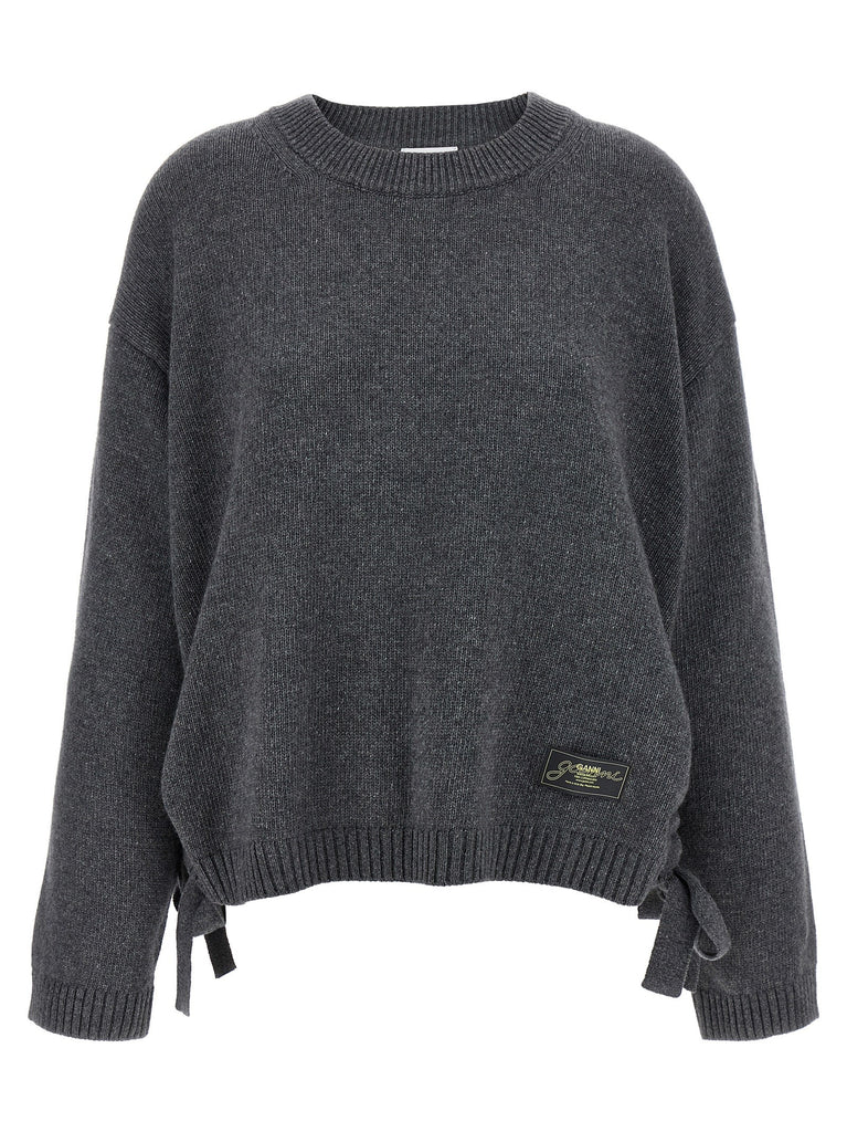 Side laces sweater