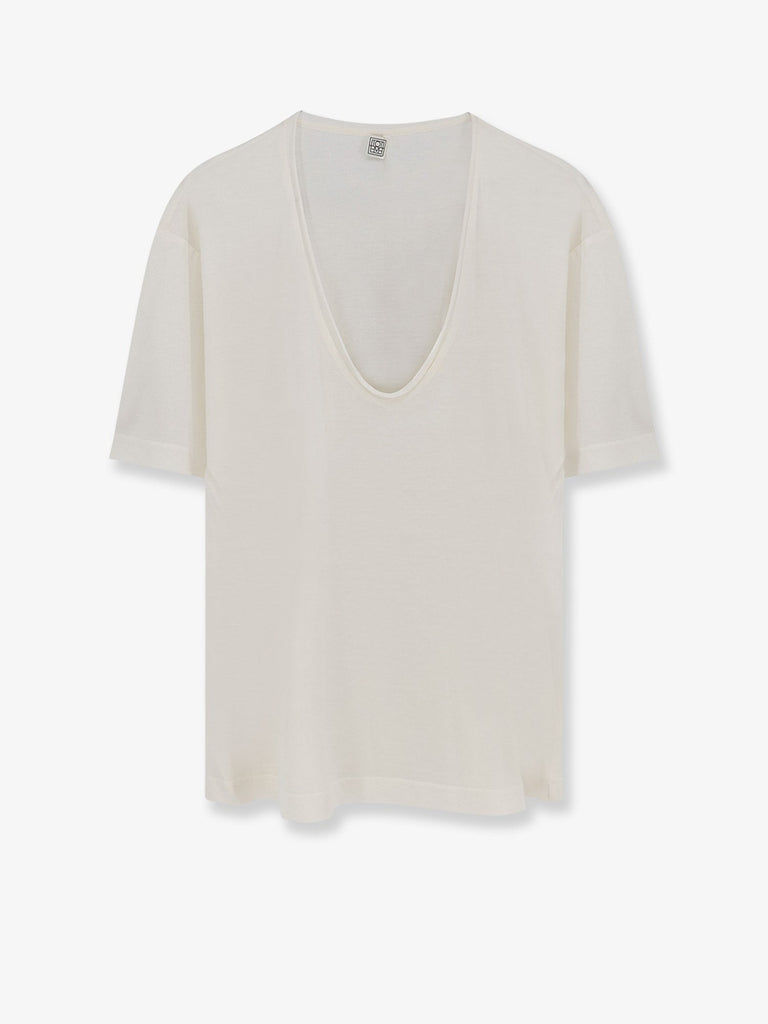 Silk and cotton blend T-shirt