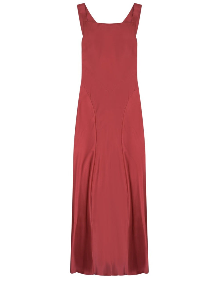SILK BLEND LONG DRESS