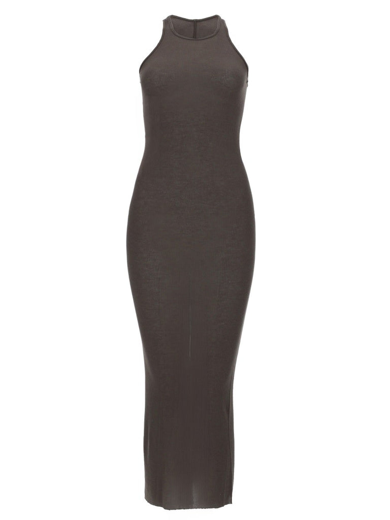 SILK BLEND MIDI DRESS