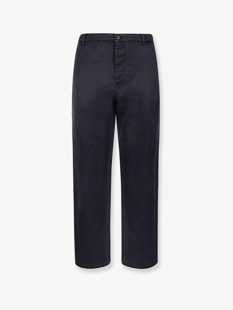 Silk blend trousers