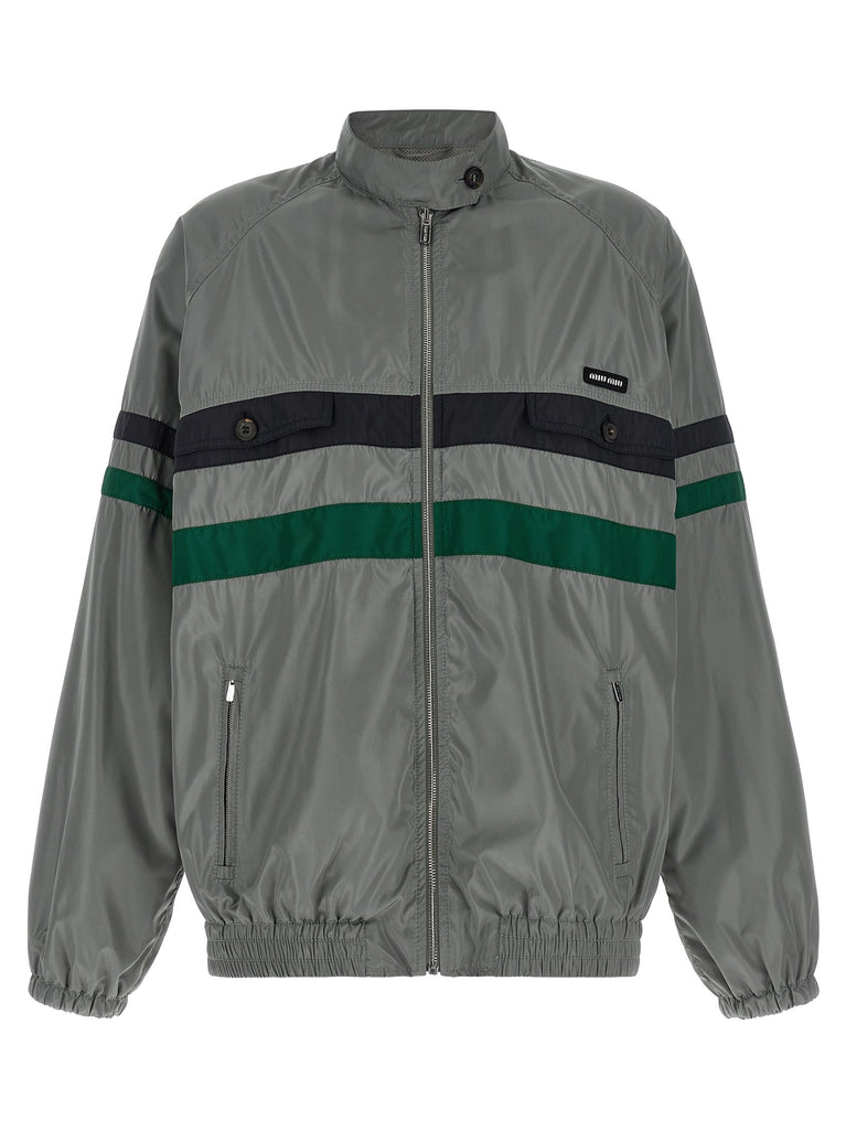 Silk blouson tec