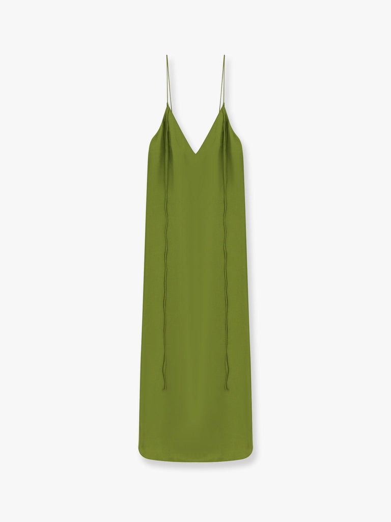 Silk dress with laces