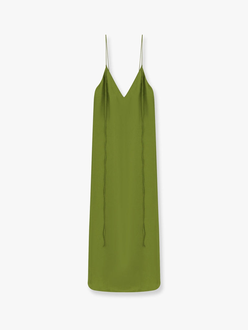 Silk dress with laces