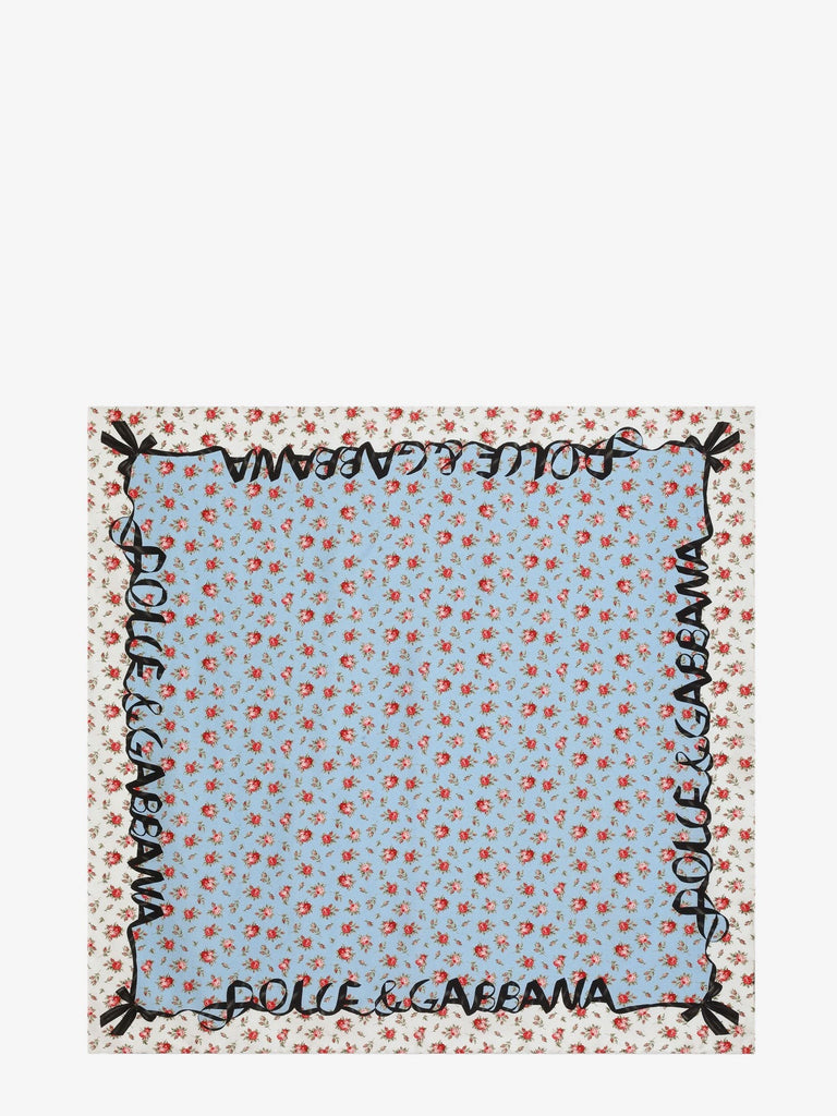 Silk foulard with Roselline print