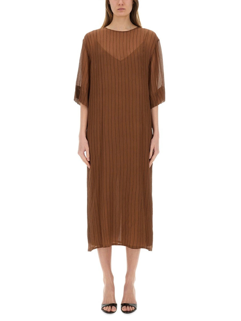 SILK MIDI DRESS