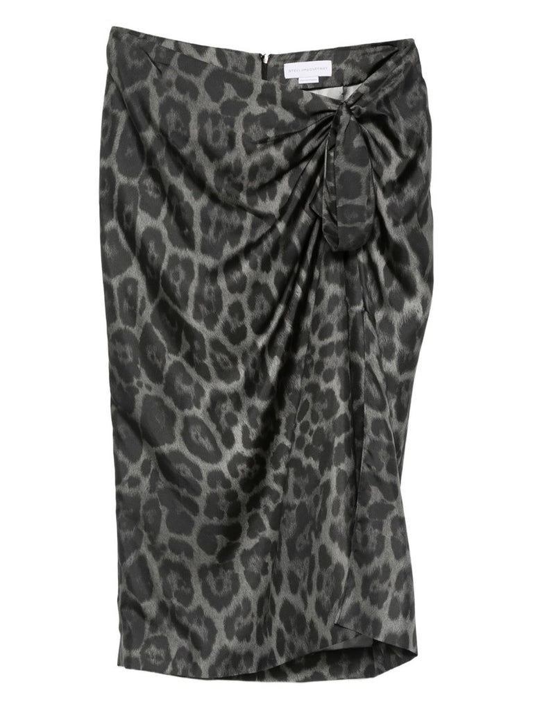 SILK MIDI SKIRT