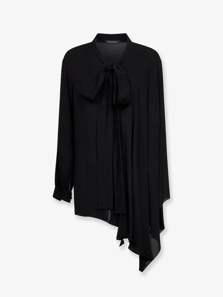 Silk shirt with bow