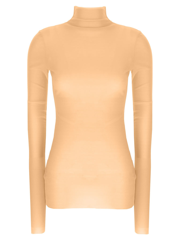 Silk turtleneck top