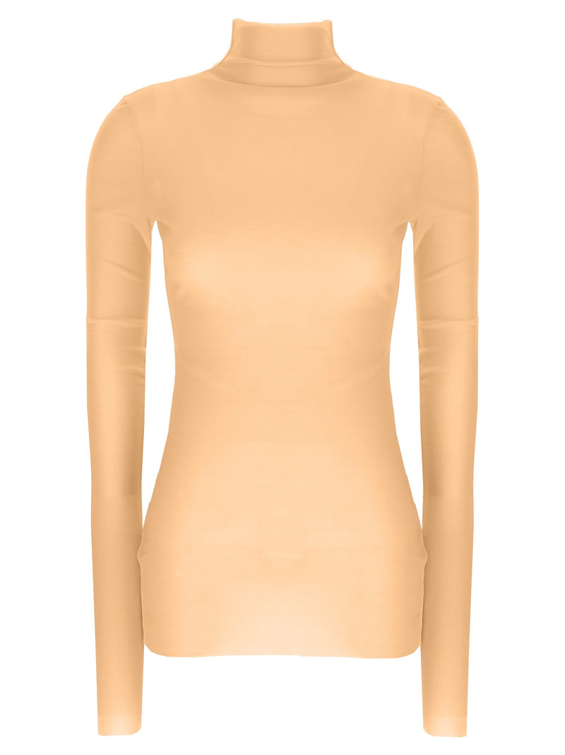 Silk turtleneck top