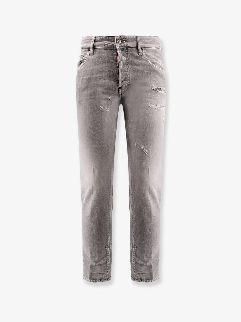 Skater Jeans with Destroyed effect