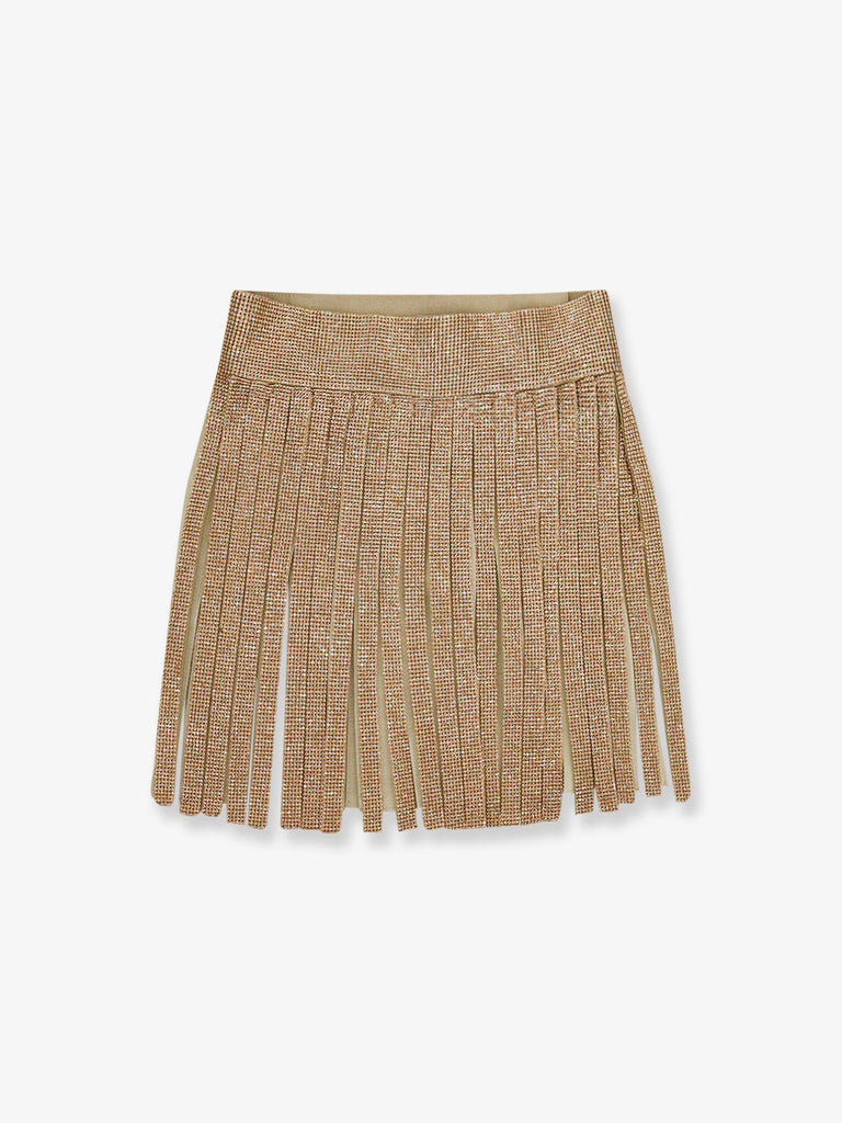Skirt with crystals
