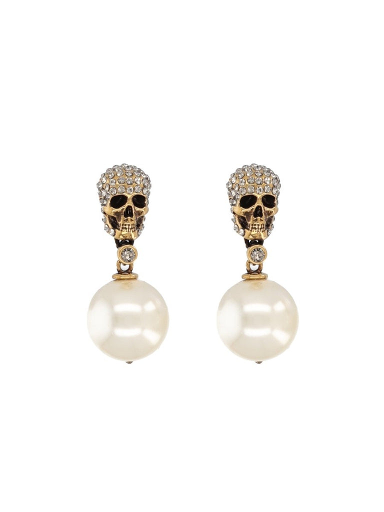 SKULL EARRINGS WITH PAVÉ