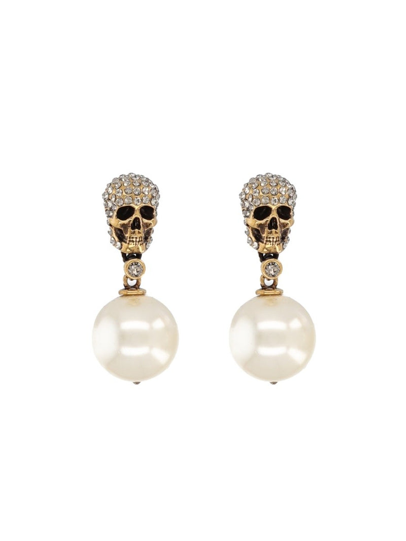 SKULL EARRINGS WITH PAVÉ