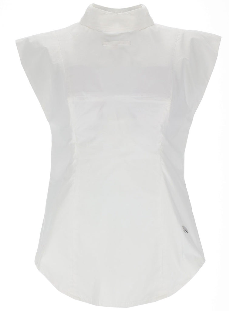 SLEEVELESS INVERTED SHIRT