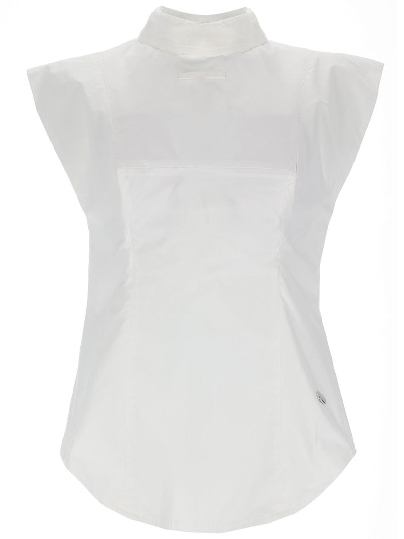 SLEEVELESS INVERTED SHIRT