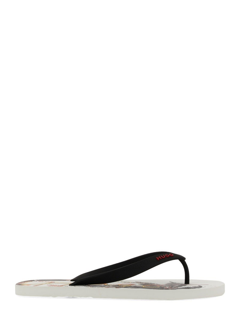 SLIDE SANDAL WITH PRINT