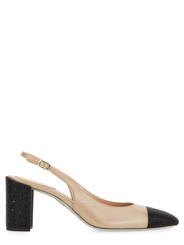 SLING BACK WITH RHINESTONES