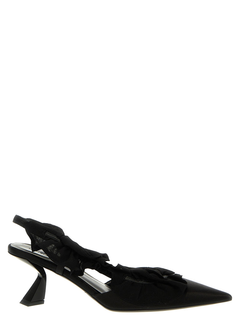 Slingback ruffles