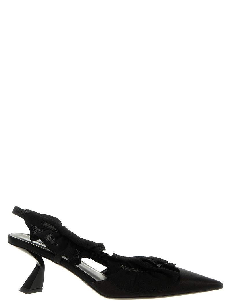 Slingback ruffles