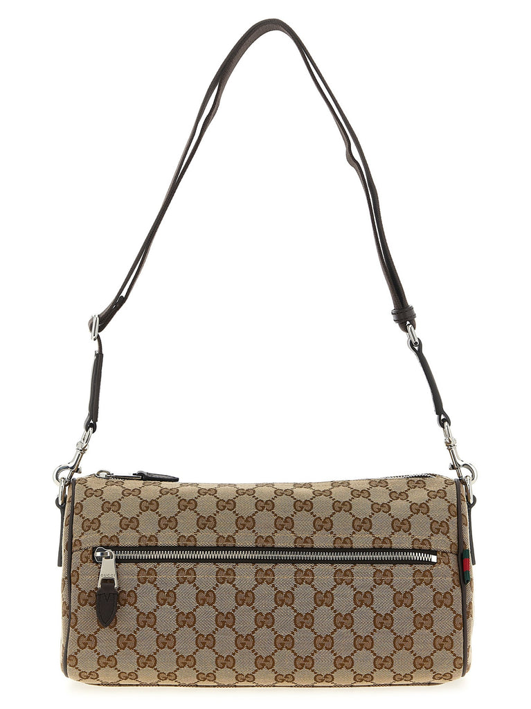 Small GG cylindrical shoulder strap