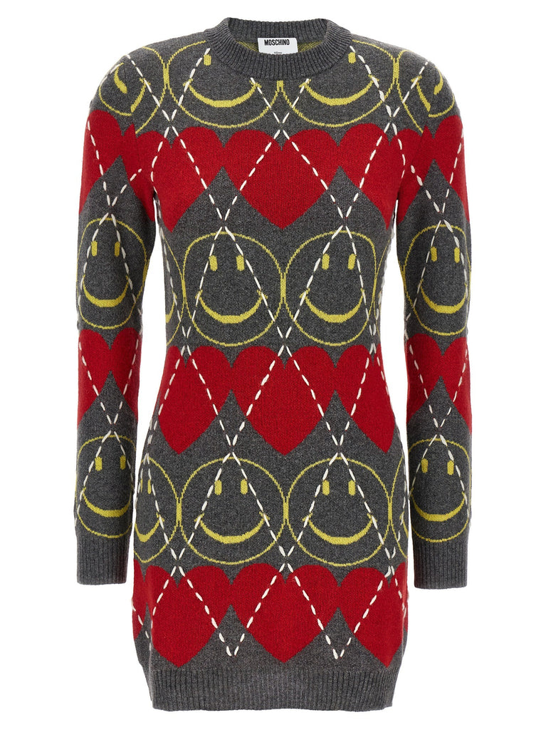 'Smiley®' wool dress