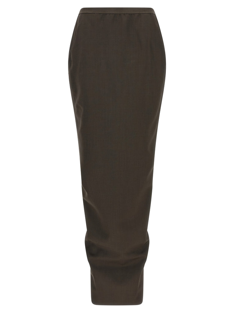 'Soft Pillar long' skirt