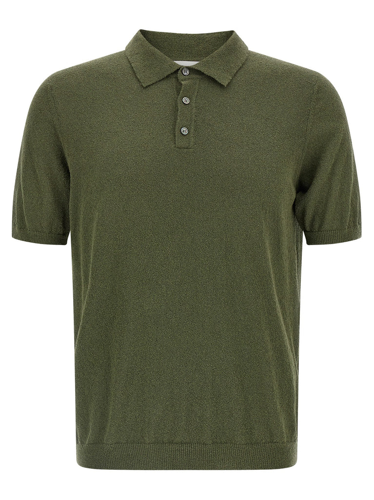 Spongy effect polo shirt