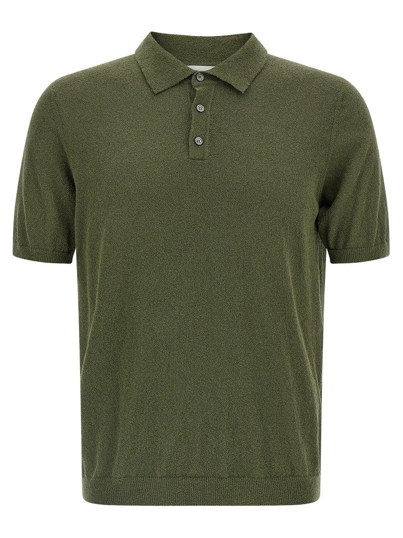 Spongy effect polo shirt