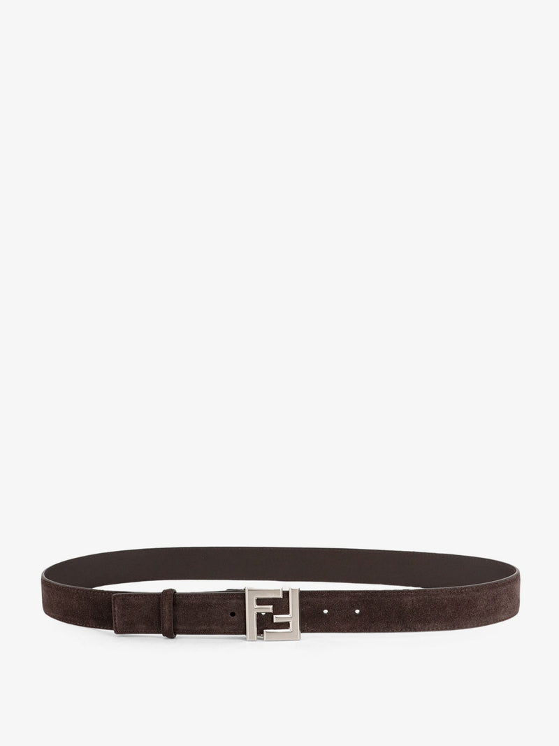 Squared FF suede belt