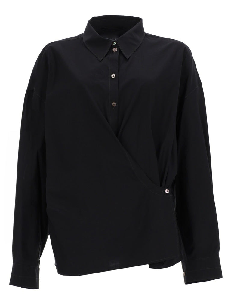 "STRAIGHT COLLAR TWISTED" SHIRT
